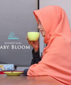 Jilbab Elmina Segiempat Kaira Polos Baby Bloom-150cm
