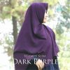 Jilbab Elmina Segiempat Kaira Polos Dark Purple-150cm
