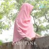Jilbab Elmina Segiempat Kaira Polos Baby Pink-150cm
