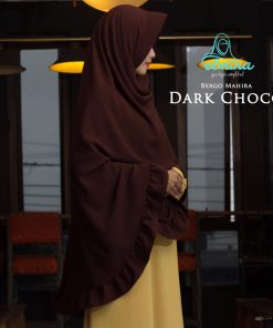 Jilbab Elmina Bergo Mahira Dark Choco