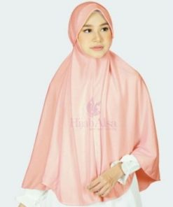 Jilbab Hijab Alsa Bergo Kalila - Peach