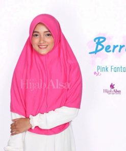 Jilbab Hijab Alsa Khimar Berri - Pink Fanta