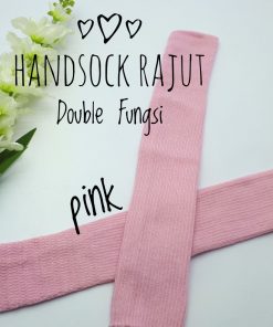Handsock Jempol Rajut Naureen Baby Pink